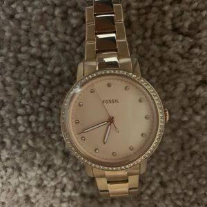 Fossil watch, rose gold, women’s